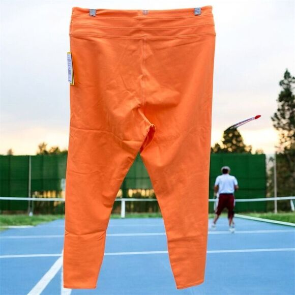 NWT New Eleven Venus Williams Orange Tennis/Pickleball Washed Out Leggings XL - Picture 4 of 10